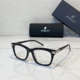 Chic black silver Hublot eyeglasses showcasing timeless design H024O