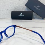 details 1 Sleek blue hublot eyeglasses, combining fashion with function H017O