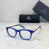 Sleek blue hublot eyeglasses, combining fashion with function H017O