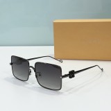 loewe LW40106U Bold Sunglasses Black Frame Grey Lens