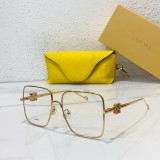 gold color loewe avant-garde luxury optical  frames displaying the pinnacle of style and elegance