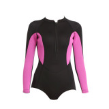 Women Neoprene 3mm Wetsuit Jacket Wetsuit Top for Surfing and Snorkeling Diving Elastic Triathlon Wetsuit