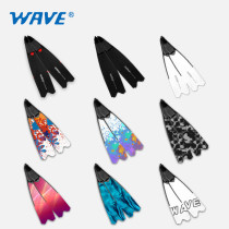 Wave Professional Adult Fiberglass Foot Pocket Freediving Fins