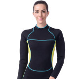 Women Full Body Long Sleeve Wetsuit Back Zipper 3mm Neoprene Wetsuit