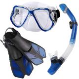 Snorkeling Sambo diving mask fins snorkel set