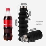 550ML Food-Grade Silicone Folding Portable Cups For Travel Outdoor Sports