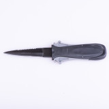 Titanium-plated diving knife, fishing and hunting knife, thread cutter
