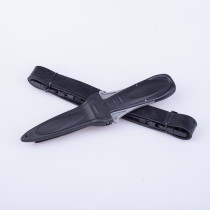 Titanium-plated diving knife, fishing and hunting knife, thread cutter