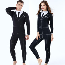 Business Suit Unisex 3mm Neoprene Design Wetsuit Gentleman Diving Suit