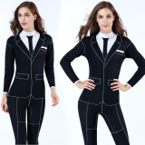 Business Suit Unisex 3mm Neoprene Design Wetsuit Gentleman Diving Suit
