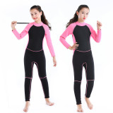 Kids 2.5mm Neoprene Long Sleeve Scuba Diving Wetsuit For Boys Girls