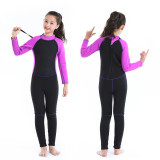 Kids 2.5mm Neoprene Long Sleeve Scuba Diving Wetsuit For Boys Girls