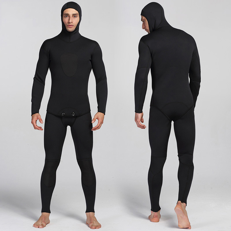 1.5mm Neoprene Two Pieces Wetsuit For Freediving Scuba