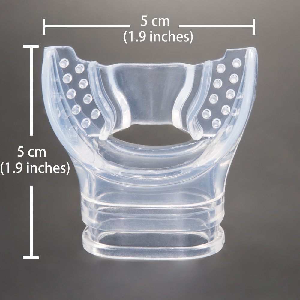 Details about   1pc Mouthpiece Regulator Snorkel Practical Anti-allergy Transparent Silicone SH 