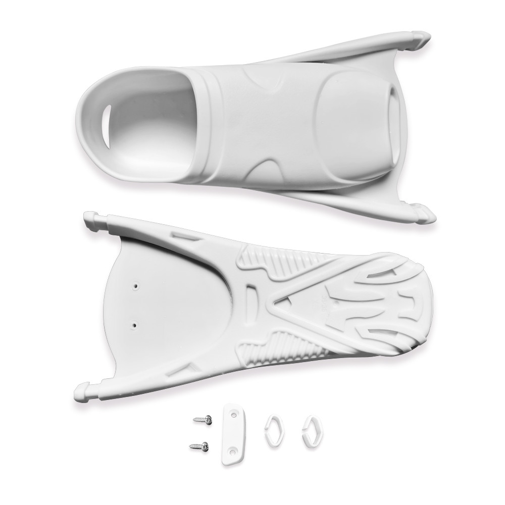 Carbon fiber freediving fins foot pockets