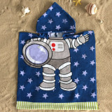 Diving Bath Towel Children Beach Towel With Hood Microfiber Bathing Bathrobe