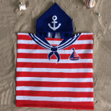 Diving Bath Towel Children Beach Towel With Hood Microfiber Bathing Bathrobe