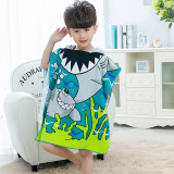 Diving Bath Towel Children Beach Towel With Hood Microfiber Bathing Bathrobe