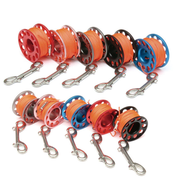15m 30m Aluminium Diving Reel With Double End Snap