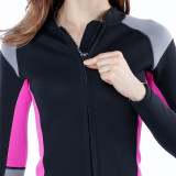 Women's 2mm neoprene diving top jacket
