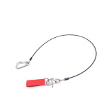 110CM Free diving safety aluminum alloy rope diving lanyard