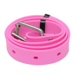 1.3m soft silicone freediving belt with 316SS buckle