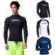 Custom Upf 50 Lycra Rash Guard Long Sleeve For Men