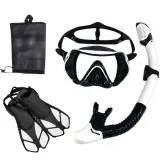 Diving mask snorkel fins set for adult