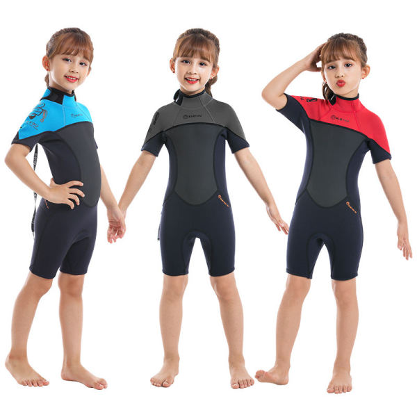 2.5mm Short Sleeve Swimsuit Wetsuit For Kids