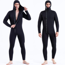 One-piece 5mm front zipper diving wetsuits with hood