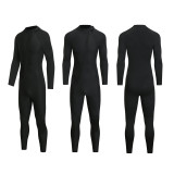 3mm one piece front zipper wetsuit hood optional for scuba diving surfing