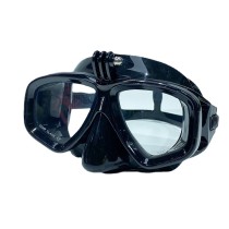 Scuba diving mask with camera mount