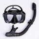 Tempered glass scuba diving mask snorkel set