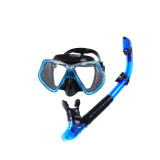 Tempered glass diving mask snorkel set for scuba snorkeling