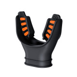 Comfort-bite silicone mouthpiece