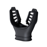 Comfort-bite silicone mouthpiece