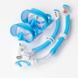 Frameless scuba diving mask snorkel set for adults and kids