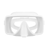 Frameless wide view tempered glass scuba diving mask
