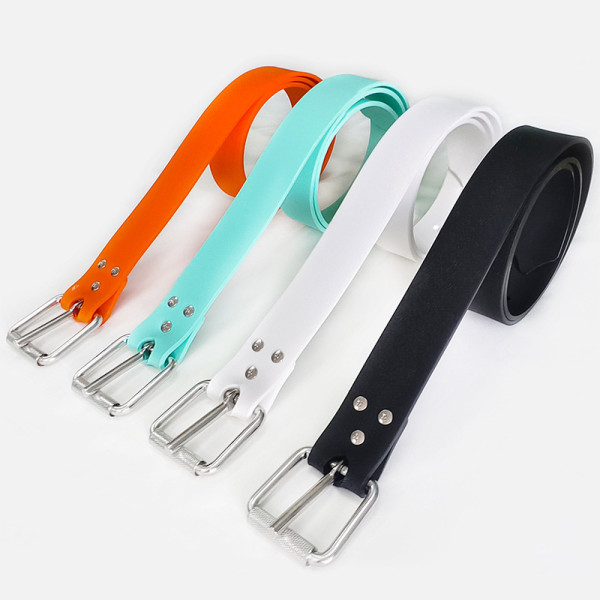 Silicone weight belt for freediving spearfishing