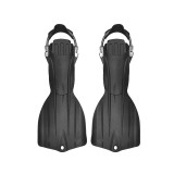 Spring strap jet fins for scuba diving