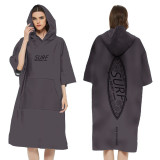 Quality quick dry polar fleece bathrobes with hood for men and women