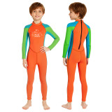2.5mm surfing one pieces long kids dive wetsuits for boys