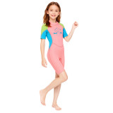 2.5mm girls shorty wetsuit for diving snorkeling surfing 
