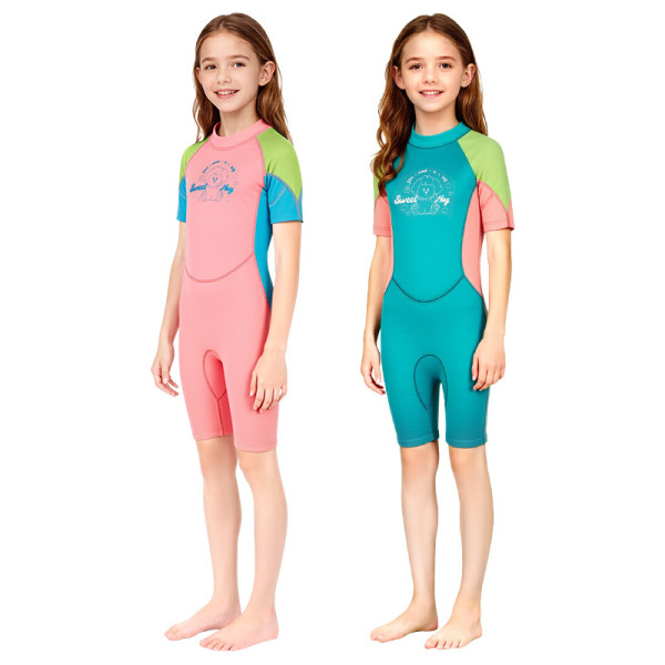 2.5mm girls shorty wetsuit for diving snorkeling surfing 