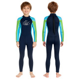 2.5mm surfing one pieces long kids dive wetsuits for boys