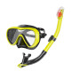 Tempered glass scuba dive mask full dry snorkel set