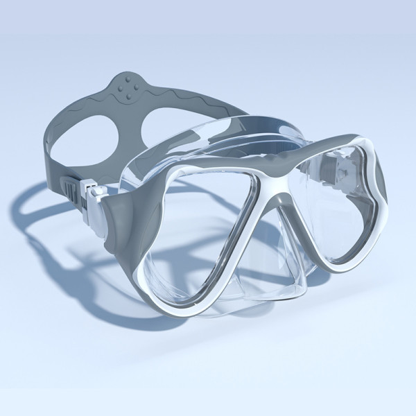 Tempered glass silicone scuba dive mask