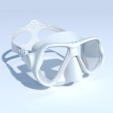 Tempered glass silicone scuba dive mask