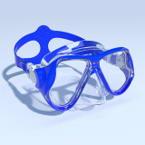 Tempered glass silicone scuba dive mask