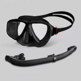 Tempered mask dry snorkel set for adults and kids